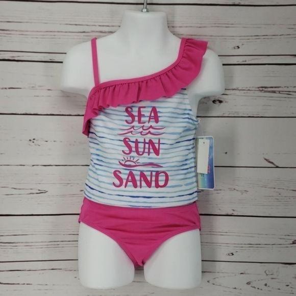 Candy Girl 2pc tankini bathing suit swimsuit‎ - Picture 1 of 8